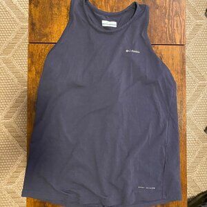 Columbia Women’s Navy Blue Racerback Tank Top – Size Small, Loose Fit